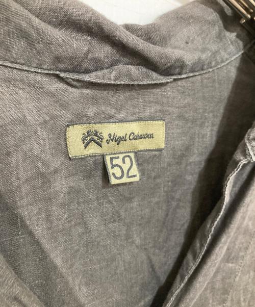 NIGEL CABOURN（ナイジェルケーボン）NIGEL CABOURN (ナイジェルケーボン) FRENCH PULLOVER SHIRT（フレンチプルオーバーシャツ）24SS　8046-00-10002 / リネンシャツ グレー サイズ:52の古着・服飾アイテム