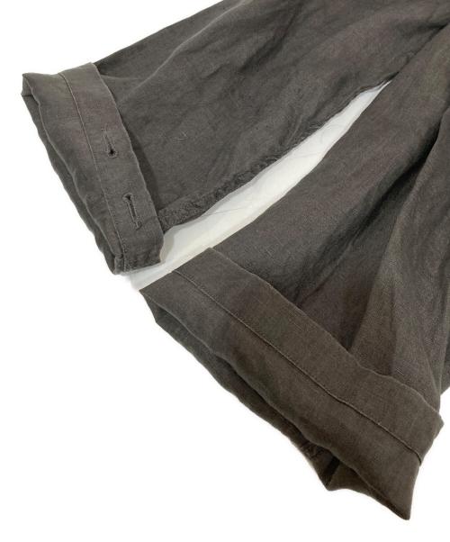 NIGEL CABOURN（ナイジェルケーボン）NIGEL CABOURN (ナイジェルケーボン) FRENCH PULLOVER SHIRT（フレンチプルオーバーシャツ）24SS　8046-00-10002 / リネンシャツ グレー サイズ:52の古着・服飾アイテム