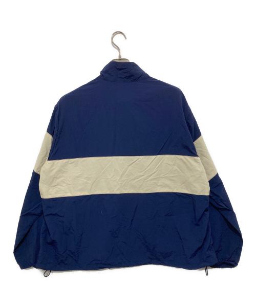 D.C.WHITE（ディーシーホワイト）D.C.WHITE (ディーシーホワイト) Training Top　トレーニングトップ　バイカラーナイロンジャケット ネイビー サイズ:Lの古着・服飾アイテム