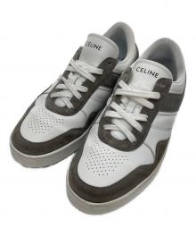CELINE（セリーヌ）の古着「レースアップロースニーカー　LACE UP LOW SNAKERS 349223721C」｜ホワイト