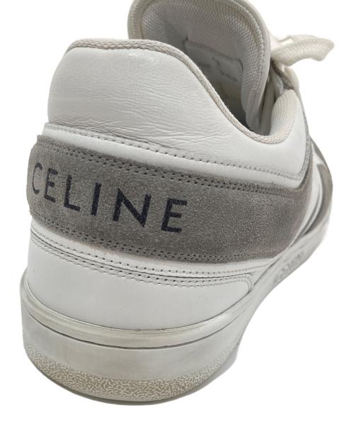 CELINE（セリーヌ）CELINE (セリーヌ) レースアップロースニーカー　LACE UP LOW SNAKERS 349223721C ホワイト サイズ:42の古着・服飾アイテム