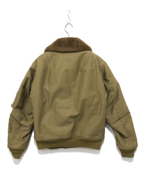 HOUSTON（ヒューストン）HOUSTON (ヒューストン) B-15B 50208 フライトジャケット 6310-484000-261 オリーブ サイズ:36の古着・服飾アイテム