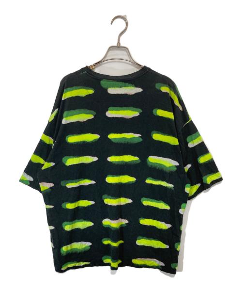 DRIES VAN NOTEN（ドリスヴァンノッテン）DRIES VAN NOTEN (ドリスヴァンノッテン) LEN LYE (レン・ライ) Len Lye コットン プリント クルーネック カットソー ブラック サイズ:Sの古着・服飾アイテム