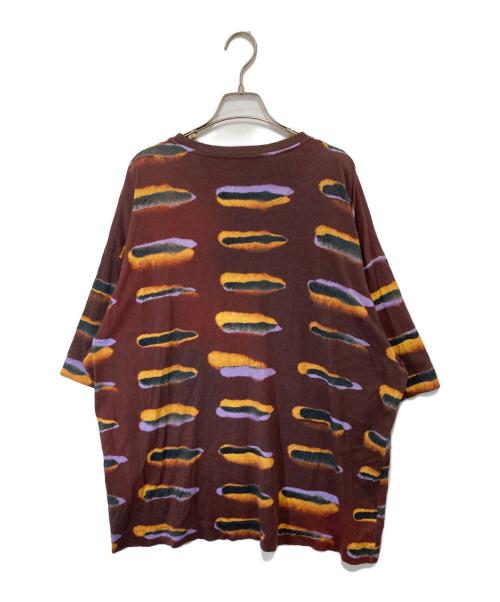 DRIES VAN NOTEN（ドリスヴァンノッテン）DRIES VAN NOTEN (ドリスヴァンノッテン) LEN LYE (レン・ライ) Len Lye コットン プリント クルーネック カットソー ブラウン サイズ:Mの古着・服飾アイテム