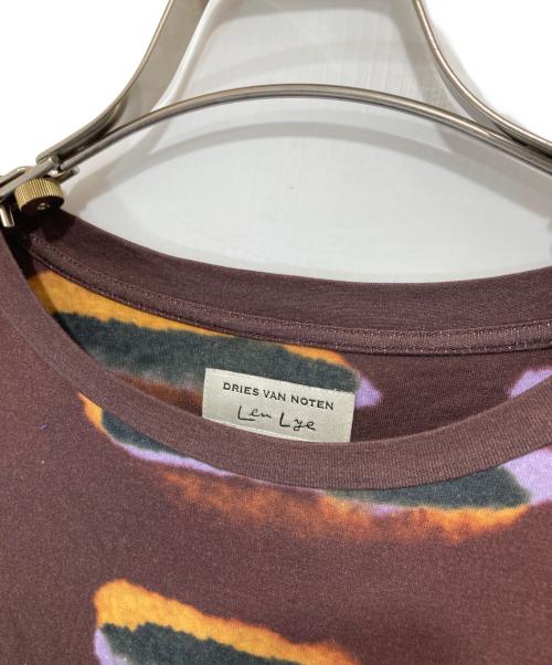 DRIES VAN NOTEN（ドリスヴァンノッテン）DRIES VAN NOTEN (ドリスヴァンノッテン) LEN LYE (レン・ライ) Len Lye コットン プリント クルーネック カットソー ブラウン サイズ:Mの古着・服飾アイテム