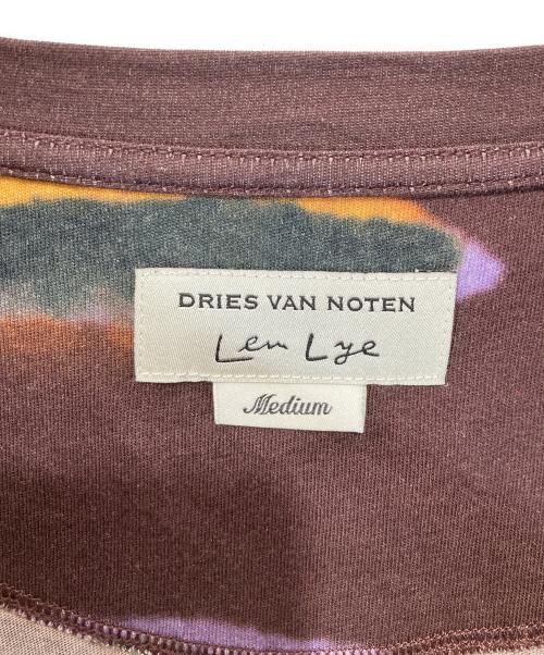 DRIES VAN NOTEN（ドリスヴァンノッテン）DRIES VAN NOTEN (ドリスヴァンノッテン) LEN LYE (レン・ライ) Len Lye コットン プリント クルーネック カットソー ブラウン サイズ:Mの古着・服飾アイテム