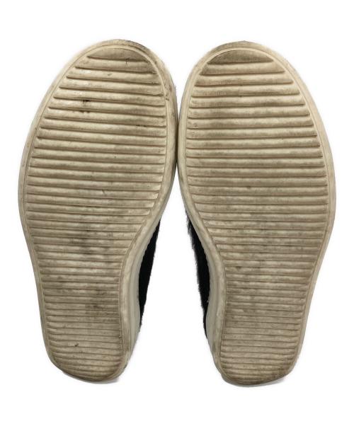 RICK OWENS（リックオウエンス）RICK OWENS (リックオウエンス) LHLLVS VINTAGE SNEAKS（ヘアカーフレザーヴィンテージスニーカー） 24SS ブラック サイズ:42の古着・服飾アイテム