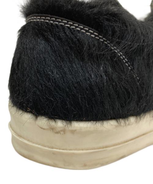 RICK OWENS（リックオウエンス）RICK OWENS (リックオウエンス) LHLLVS VINTAGE SNEAKS（ヘアカーフレザーヴィンテージスニーカー） 24SS ブラック サイズ:42の古着・服飾アイテム