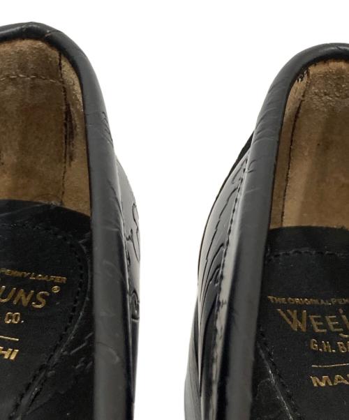 G.H.BASS（ジーエイチバス）G.H.BASS (ジーエイチバス) MAHARISHI (マハリシ) ローファー　BA91010M ブラック サイズ:41の古着・服飾アイテム