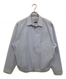 HIGH!STANDARD×TOWN CRAFT（ハイスタンダード×タウンクラフト）の古着「別注ZIPシアサッカージャケット」｜サックスブルー