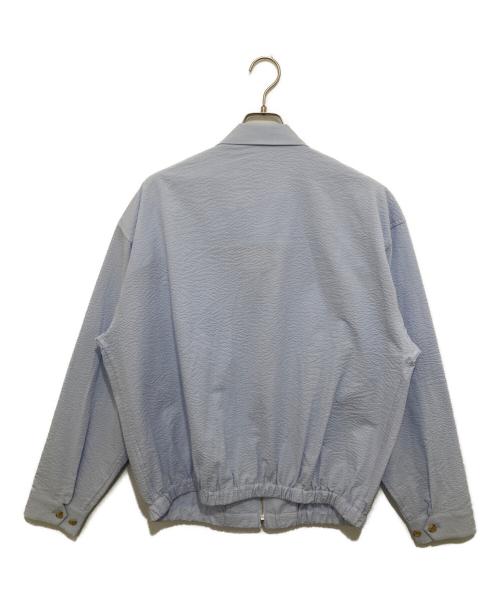 HIGH!STANDARD（ハイスタンダード）HIGH!STANDARD (ハイスタンダード) TOWN CRAFT (タウンクラフト) 別注ZIPシアサッカージャケット サックスブルー サイズ:Lの古着・服飾アイテム