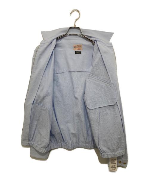 HIGH!STANDARD（ハイスタンダード）HIGH!STANDARD (ハイスタンダード) TOWN CRAFT (タウンクラフト) 別注ZIPシアサッカージャケット サックスブルー サイズ:Lの古着・服飾アイテム