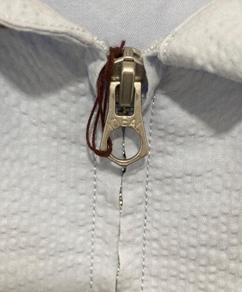 HIGH!STANDARD（ハイスタンダード）HIGH!STANDARD (ハイスタンダード) TOWN CRAFT (タウンクラフト) 別注ZIPシアサッカージャケット サックスブルー サイズ:Lの古着・服飾アイテム
