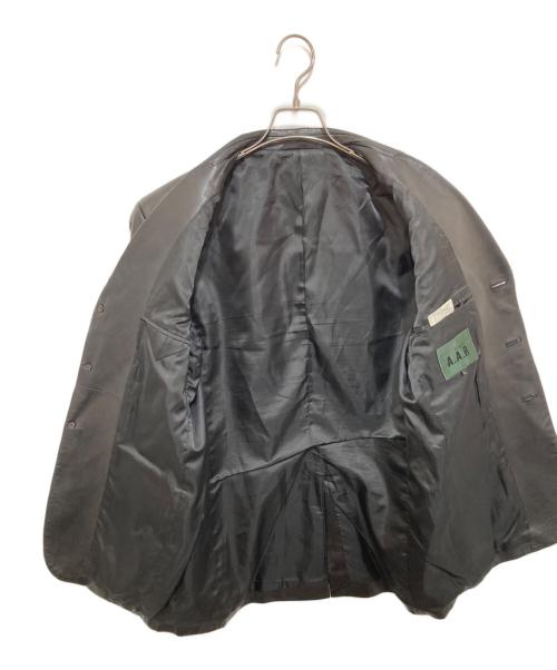 A.A.R（アール）A.A.R (アール) Yohji Yamamoto DURBAN シープスキン3Bテーラードジャケット　レザージャケット　Leather jacket ブラック サイズ:ｌの古着・服飾アイテム