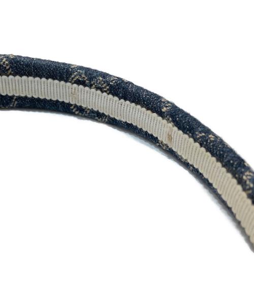 GUCCI（グッチ）GUCCI (グッチ) GG柄 デニムカチューシャ インディゴの古着・服飾アイテム