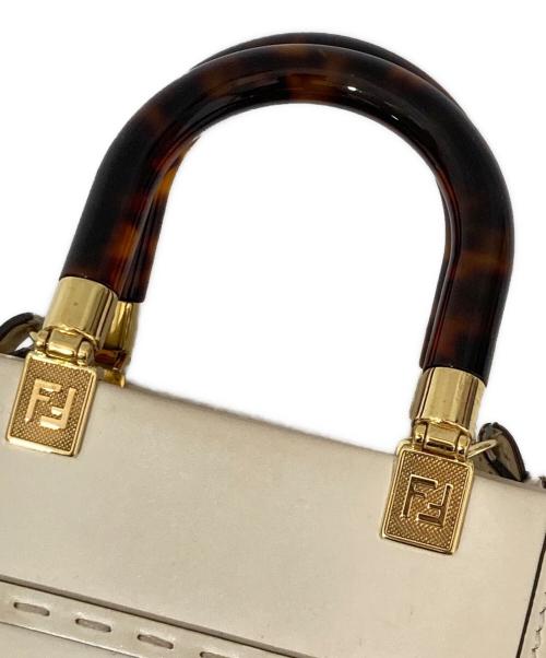 FENDI（フェンディ）FENDI (フェンディ) サンシャインショッパーミニ ショルダーバッグ 8BS051 ベージュの古着・服飾アイテム