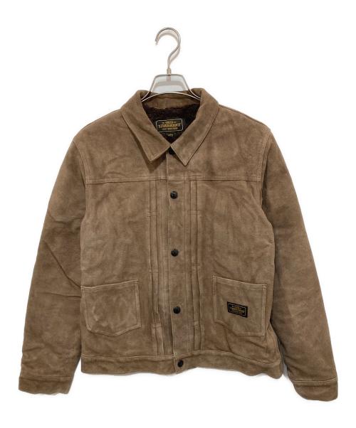 NEIGHBORHOOD（ネイバーフッド）NEIGHBORHOOD (ネイバーフッド) GL-JKT スエード ジャケット　レザージャケット　Suede leather jacket　172SZNH-JKK03 ブラウン サイズ:Lの古着・服飾アイテム
