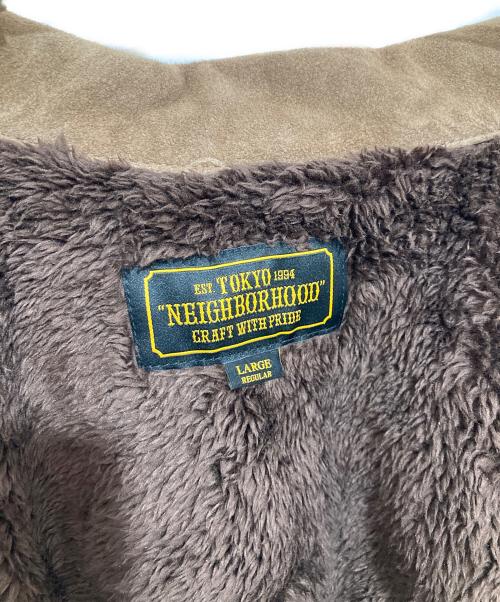 NEIGHBORHOOD（ネイバーフッド）NEIGHBORHOOD (ネイバーフッド) GL-JKT スエード ジャケット　レザージャケット　Suede leather jacket　172SZNH-JKK03 ブラウン サイズ:Lの古着・服飾アイテム