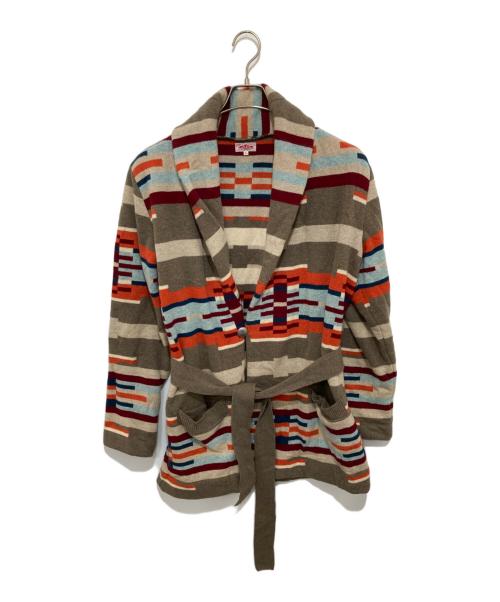 JELADO（ジェラード）JELADO (ジェラード) Navajo Jacquard Gown　ナバホジャカードガウン ブラウン サイズ:Lの古着・服飾アイテム