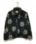 WEIRDO（ウィアード）の古着「フリースジャケット　ボアジャケット　MOON MONSTER　総柄」｜ブラック