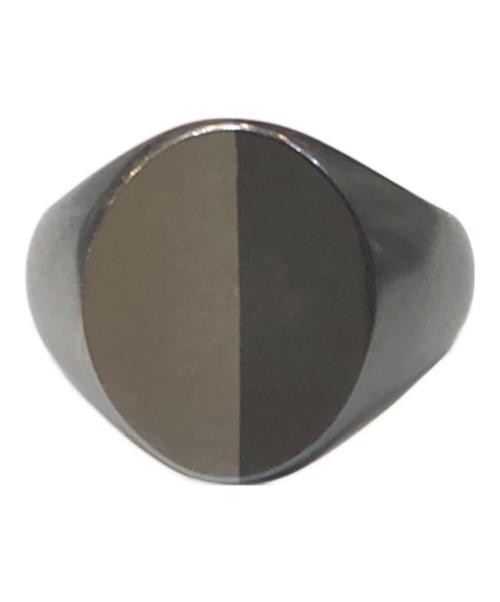 Maison Margiela（メゾンマルジェラ）Maison Margiela (メゾンマルジェラ) MaisonMargiela11 シグネットリング ツートンリング シルバー925 シルバー サイズ:21号の古着・服飾アイテム