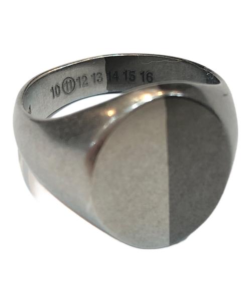 Maison Margiela（メゾンマルジェラ）Maison Margiela (メゾンマルジェラ) MaisonMargiela11 シグネットリング ツートンリング シルバー925 シルバー サイズ:21号の古着・服飾アイテム