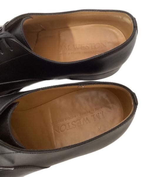 J.M.WESTON（ジェイエムウエストン）J.M.WESTON (ジェイエムウエストン) 300 キャップトゥオックスフォード ブラック キャップトゥストレートチップシューズ ボックスカーフ ブラック サイズ:5.5Eの古着・服飾アイテム