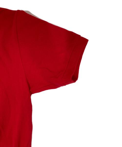 PLAY COMME des GARCONS（プレイコムデギャルソン）PLAY COMME des GARCONS (プレイコムデギャルソン) AD2025 ハートワッペンポロシャツ AX-T006 / 半袖ﾎﾟﾛｼｬﾂ レッド サイズ:XSの古着・服飾アイテム