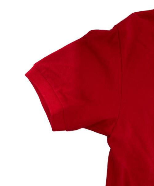 PLAY COMME des GARCONS（プレイコムデギャルソン）PLAY COMME des GARCONS (プレイコムデギャルソン) AD2025 ハートワッペンポロシャツ AX-T006 / 半袖ﾎﾟﾛｼｬﾂ レッド サイズ:XSの古着・服飾アイテム