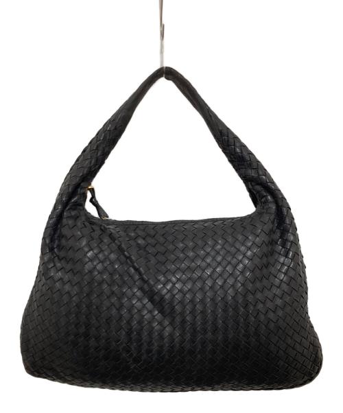 BOTTEGA VENETA（ボッテガベネタ）BOTTEGA VENETA (ボッテガベネタ) イントレチャートワンショルダーバッグ　115654 V0013 2040 ブラックの古着・服飾アイテム