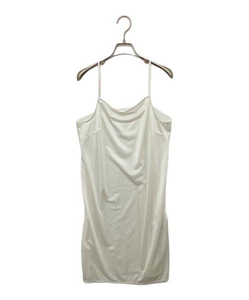 CYCLAS（シクラス）CYCLAS (シクラス) SILK COTTON KNIT TIERED COMBINATION ONE-PIECE (シルクコットンニットティアードコンビワンピース)　R04-56002 アイボリー サイズ:34の古着・服飾アイテム