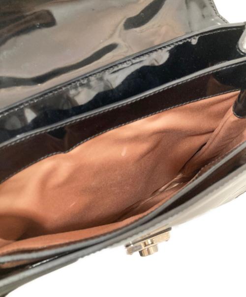 MIU MIU（ミュウミュウ）MIU MIU (ミュウミュウ) 2WAYパテントバッグ　5BA005 ブラックの古着・服飾アイテム