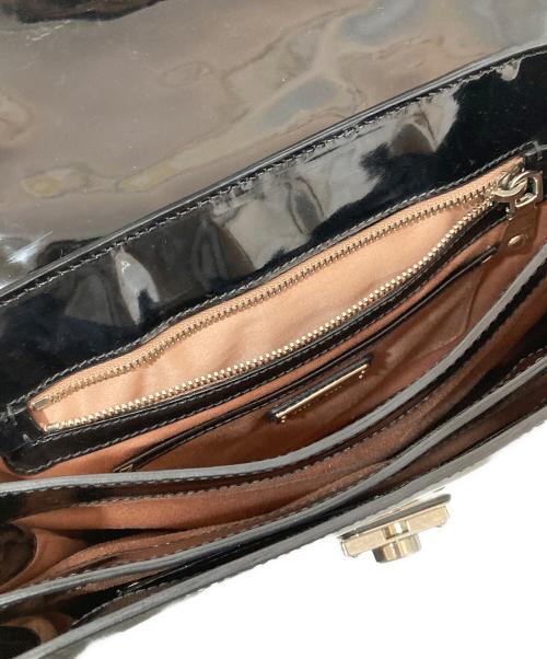 MIU MIU（ミュウミュウ）MIU MIU (ミュウミュウ) 2WAYパテントバッグ　5BA005 ブラックの古着・服飾アイテム