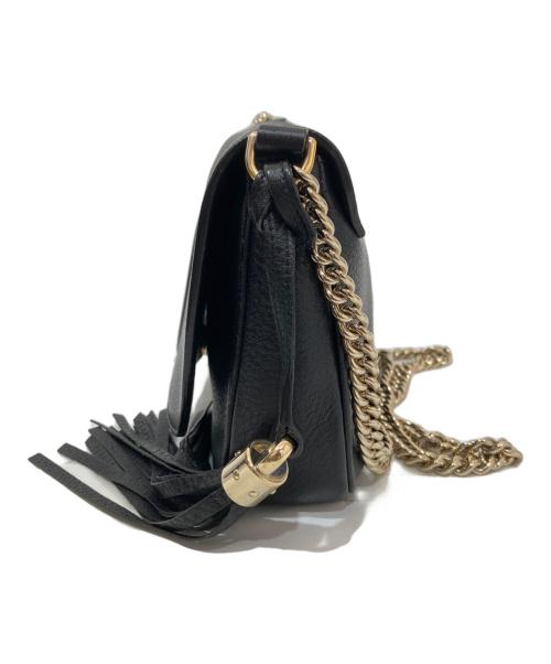 GUCCI（グッチ）GUCCI (グッチ) チェーンショルダーバッグ ブラックの古着・服飾アイテム