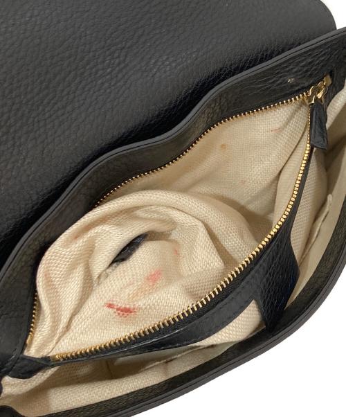 GUCCI（グッチ）GUCCI (グッチ) チェーンショルダーバッグ ブラックの古着・服飾アイテム