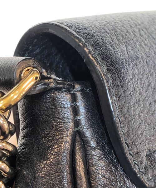 GUCCI（グッチ）GUCCI (グッチ) チェーンショルダーバッグ ブラックの古着・服飾アイテム