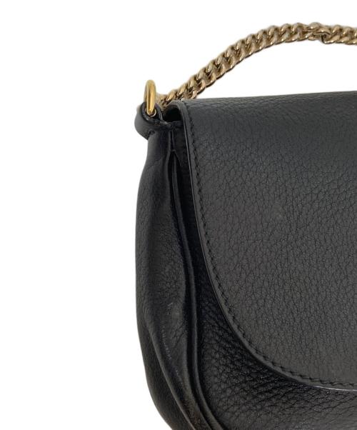 GUCCI（グッチ）GUCCI (グッチ) チェーンショルダーバッグ ブラックの古着・服飾アイテム