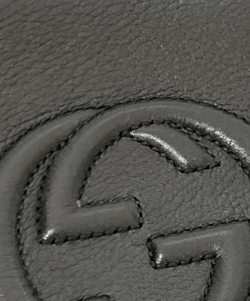 GUCCI（グッチ）GUCCI (グッチ) チェーンショルダーバッグ ブラックの古着・服飾アイテム