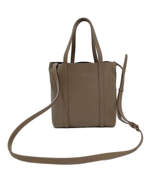 BALENCIAGA（バレンシアガ）BALENCIAGA (バレンシアガ) エブリデイ トートXXS　2WAYロゴバッグ　EVERYDAY TOTE　551815 ブラウンの古着・服飾アイテム