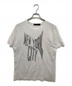 UNDERCOVERISMアンダーカバーイズム）の古着「NEW YORK CITY 歪みTee ニューヨークシティー」｜ホワイト