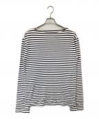 PRADAプラダ）の古着「Long-sleeved jersey T-shirt / バスクシャツ　ロングスリーブドジャージーTshaatu」｜ホワイト