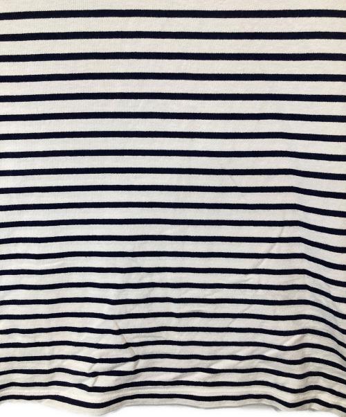 PRADA（プラダ）PRADA (プラダ) Long-sleeved jersey T-shirt / バスクシャツ　ロングスリーブドジャージーTshaatu  ホワイト サイズ:Mの古着・服飾アイテム