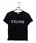 CELINEセリーヌ）の古着「ロゴTシャツ」｜ブラック