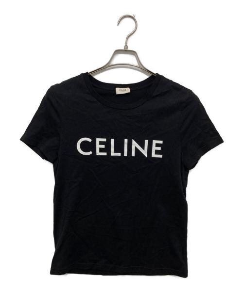 CELINE（セリーヌ）CELINE (セリーヌ) ロゴTシャツ ブラック サイズ:Mの古着・服飾アイテム