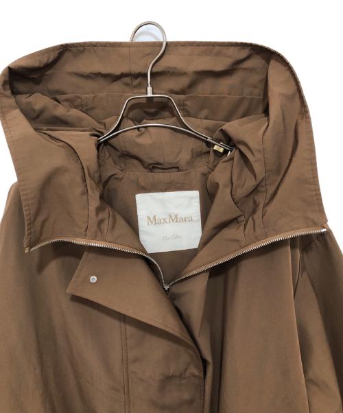 MaxMara（マックスマーラ）MaxMara (マックスマーラ) The Cube テクニカルコットン オーバーサイズコート フーデットコート オーバーサイズコート 902108276  ブラウン サイズ:XSの古着・服飾アイテム