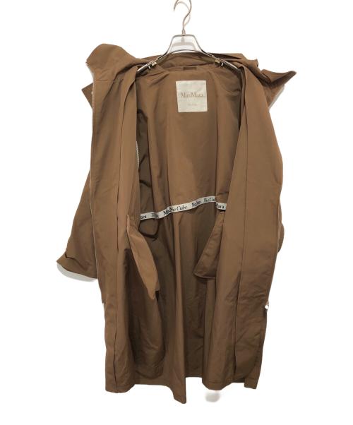 MaxMara（マックスマーラ）MaxMara (マックスマーラ) The Cube テクニカルコットン オーバーサイズコート フーデットコート オーバーサイズコート 902108276  ブラウン サイズ:XSの古着・服飾アイテム
