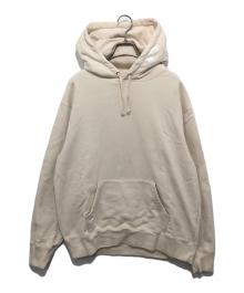SUPREME（シュプリーム）の古着「Contrast Hooded Sweatshirt コントラスト スウェット パーカー 21AW フードロゴ」｜アイボリー