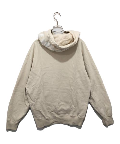 SUPREME（シュプリーム）SUPREME (シュプリーム) Contrast Hooded Sweatshirt コントラスト スウェット パーカー 21AW フードロゴ アイボリー サイズ:Mの古着・服飾アイテム