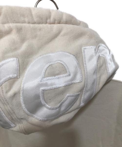 SUPREME（シュプリーム）SUPREME (シュプリーム) Contrast Hooded Sweatshirt コントラスト スウェット パーカー 21AW フードロゴ アイボリー サイズ:Mの古着・服飾アイテム