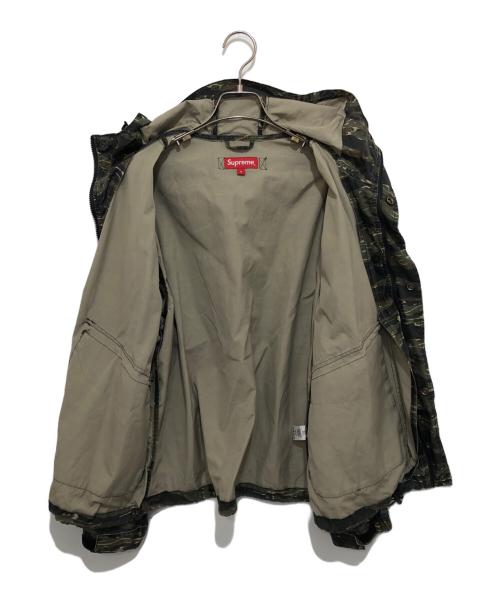 SUPREME（シュプリーム）Supreme (シュプリーム) Mesh Pocket Belted Cargo Jacket メッシュポケットベルテッドカーゴジャケット ボックスロゴ グリーン サイズ:Sの古着・服飾アイテム